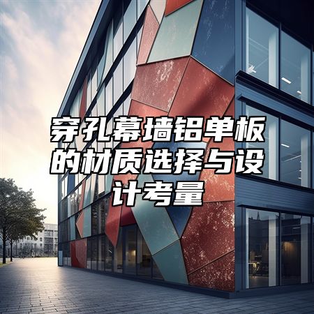 穿孔幕墙铝单板的材质选择与设计考量