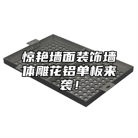 惊艳墙面装饰墙体雕花铝单板来袭！