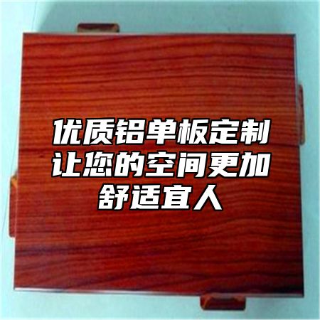 优质铝单板定制让您的空间更加舒适宜人
