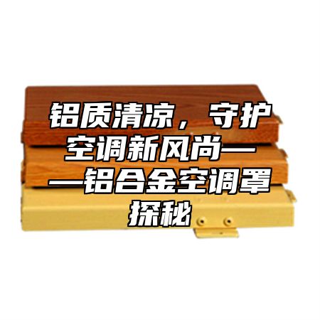 铝质清凉，守护空调新风尚——铝合金空调罩探秘