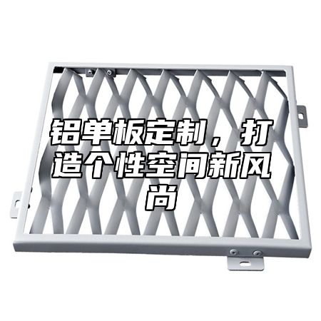 铝单板定制，打造个性空间新风尚