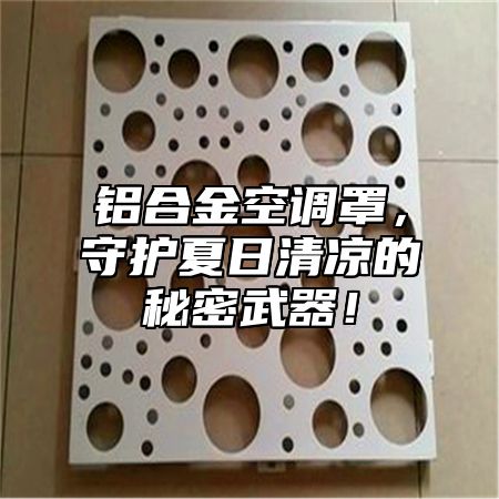 铝合金空调罩，守护夏日清凉的秘密武器！
