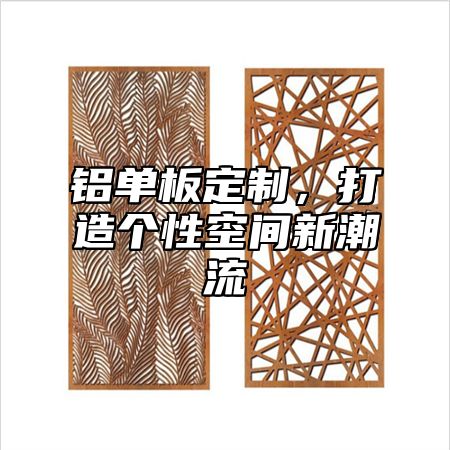 铝单板定制，打造个性空间新潮流