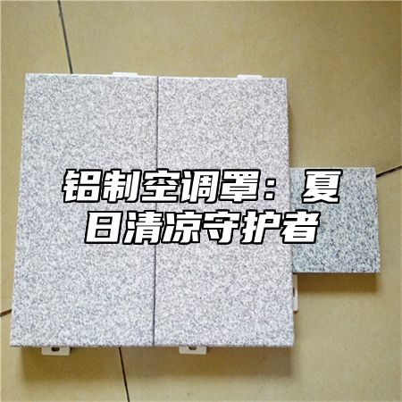 铝制空调罩：夏日清凉守护者