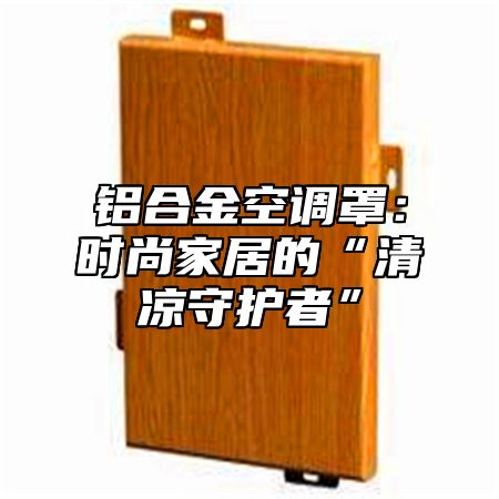 铝合金空调罩：时尚家居的“清凉守护者”