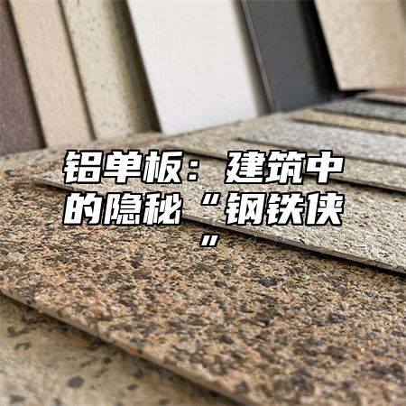 铝单板：建筑中的隐秘“钢铁侠”