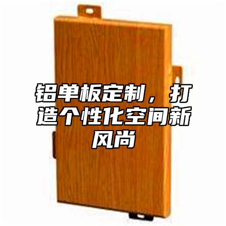 铝单板定制，打造个性化空间新风尚
