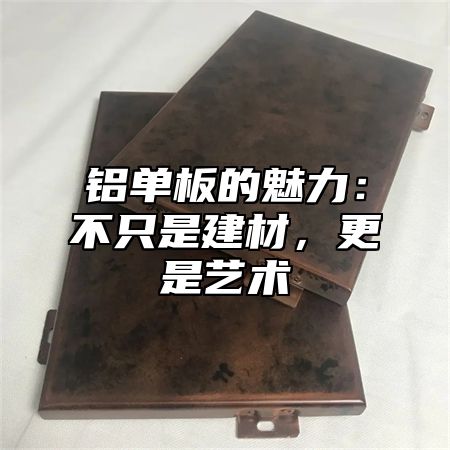 铝单板的魅力：不只是建材，更是艺术
