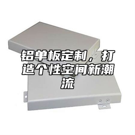 铝单板定制，打造个性空间新潮流