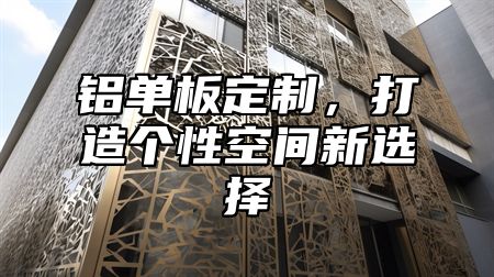 铝单板定制，打造个性空间新选择