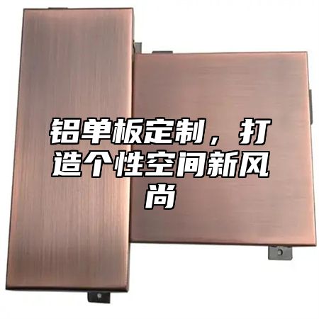 铝单板定制，打造个性空间新风尚